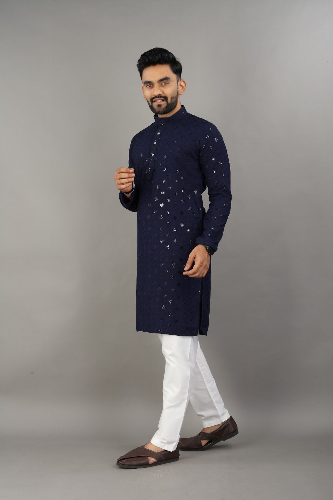 Navy Nights Kurta