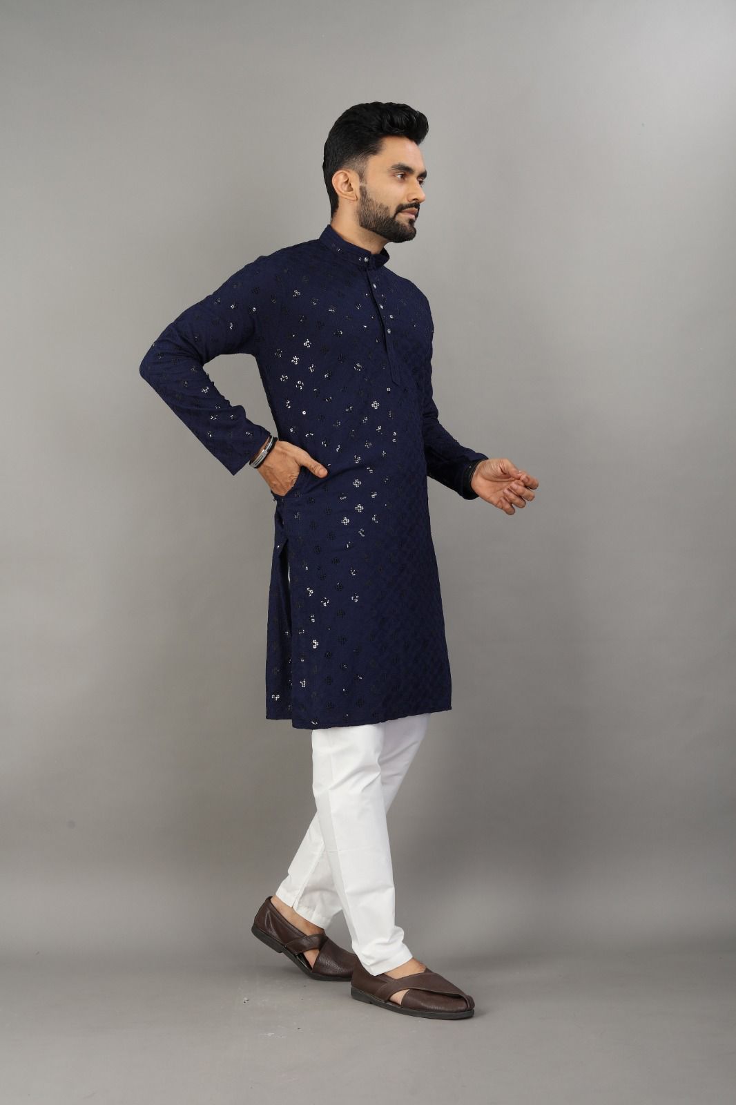 Navy Nights Kurta
