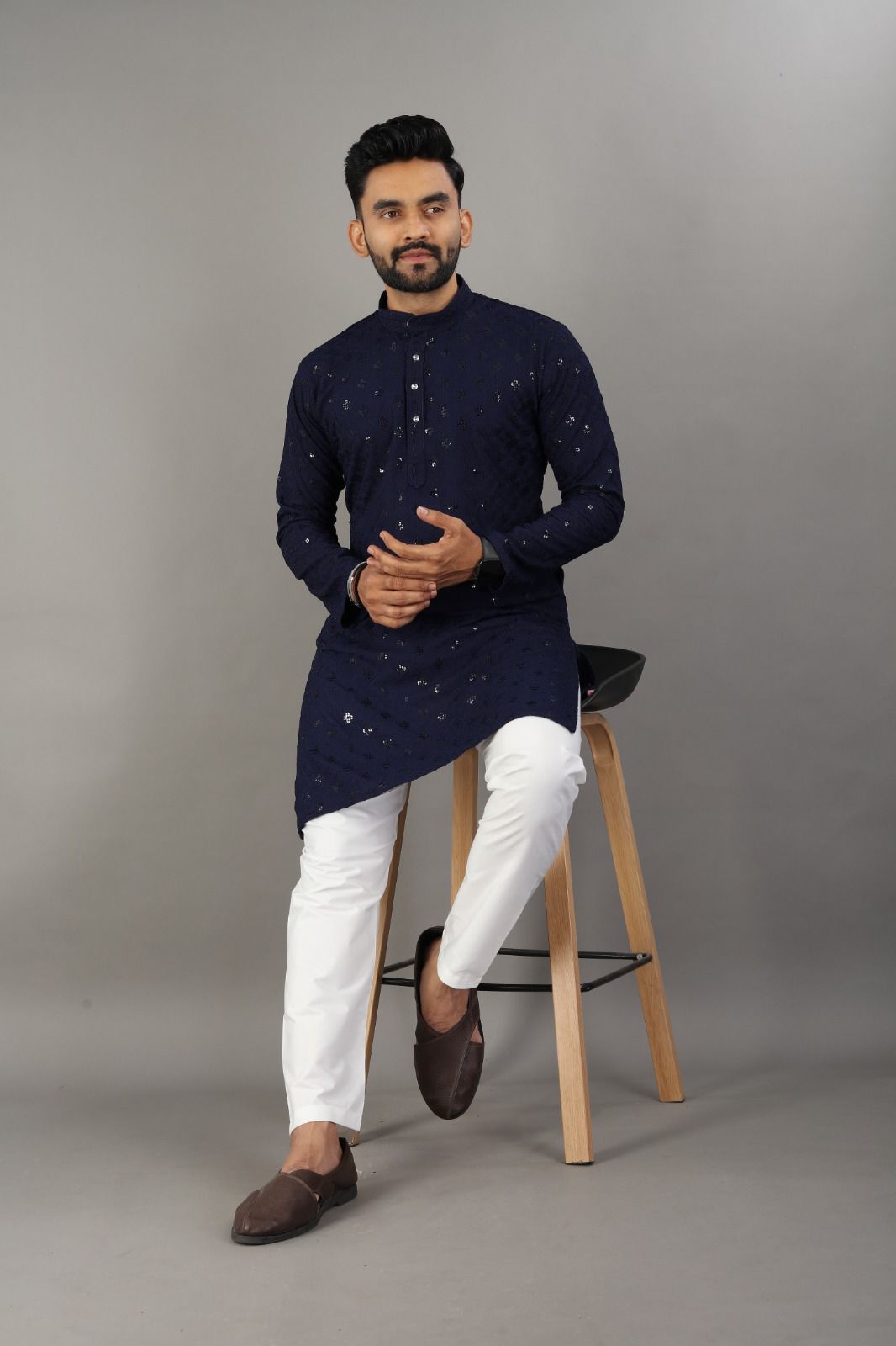 Navy Nights Kurta