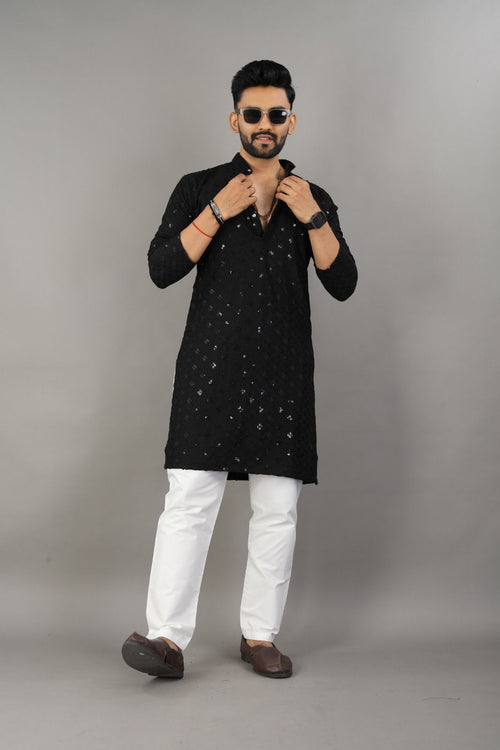 Midnight Royal Kurta