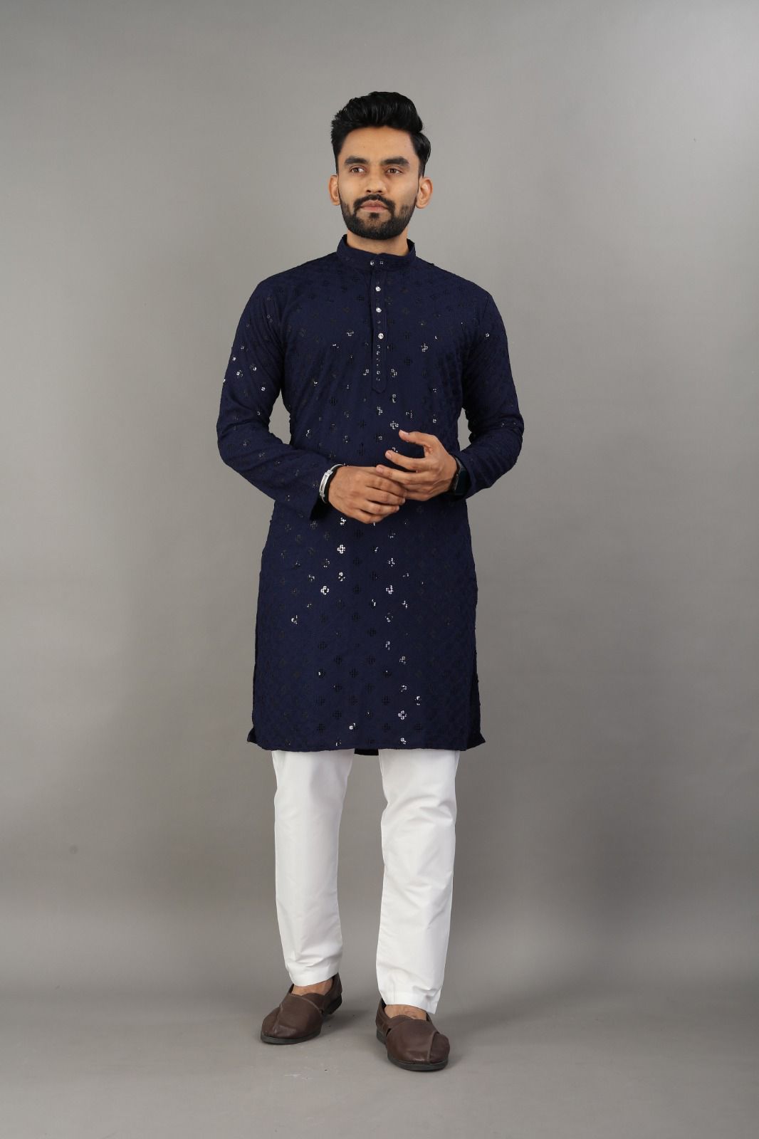 Navy Nights Kurta