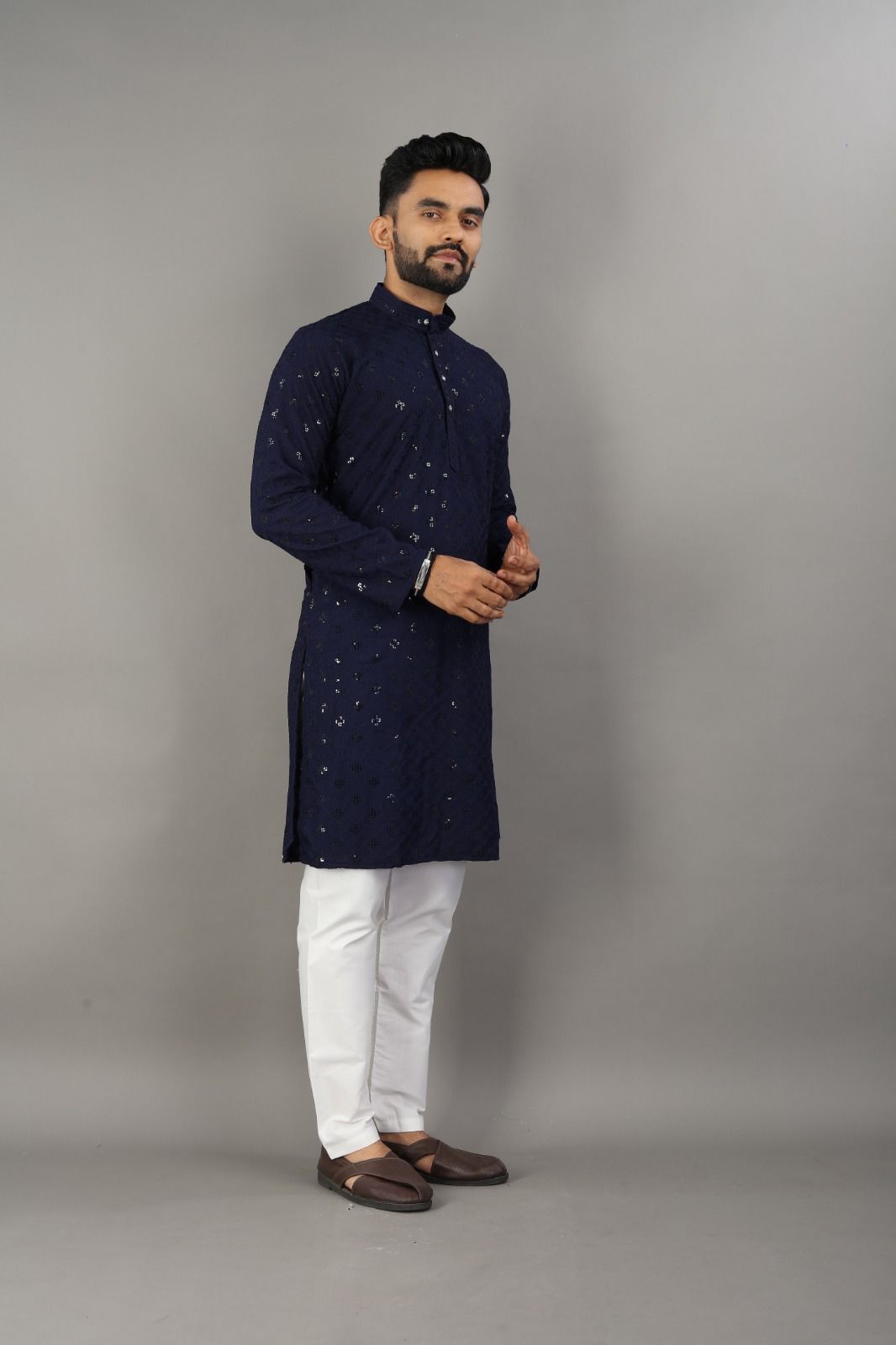 Navy Nights Kurta